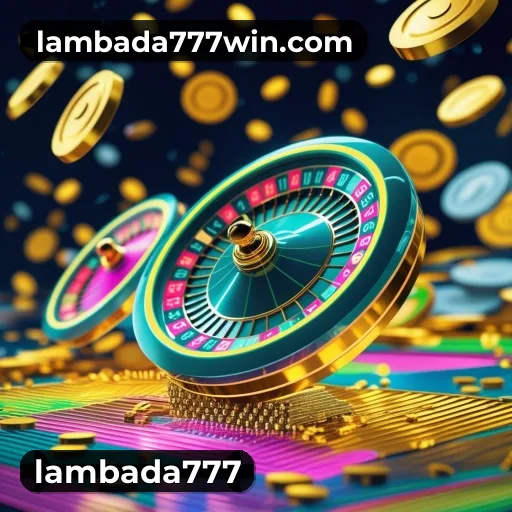 App lambada777 para iOS e Android — interface mobile, login biométrico e PIX integrado