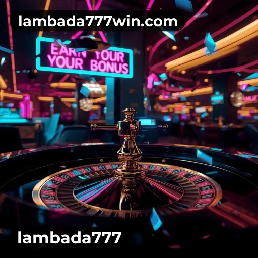 App lambada777 para iOS e Android — interface mobile, login biométrico e PIX integrado